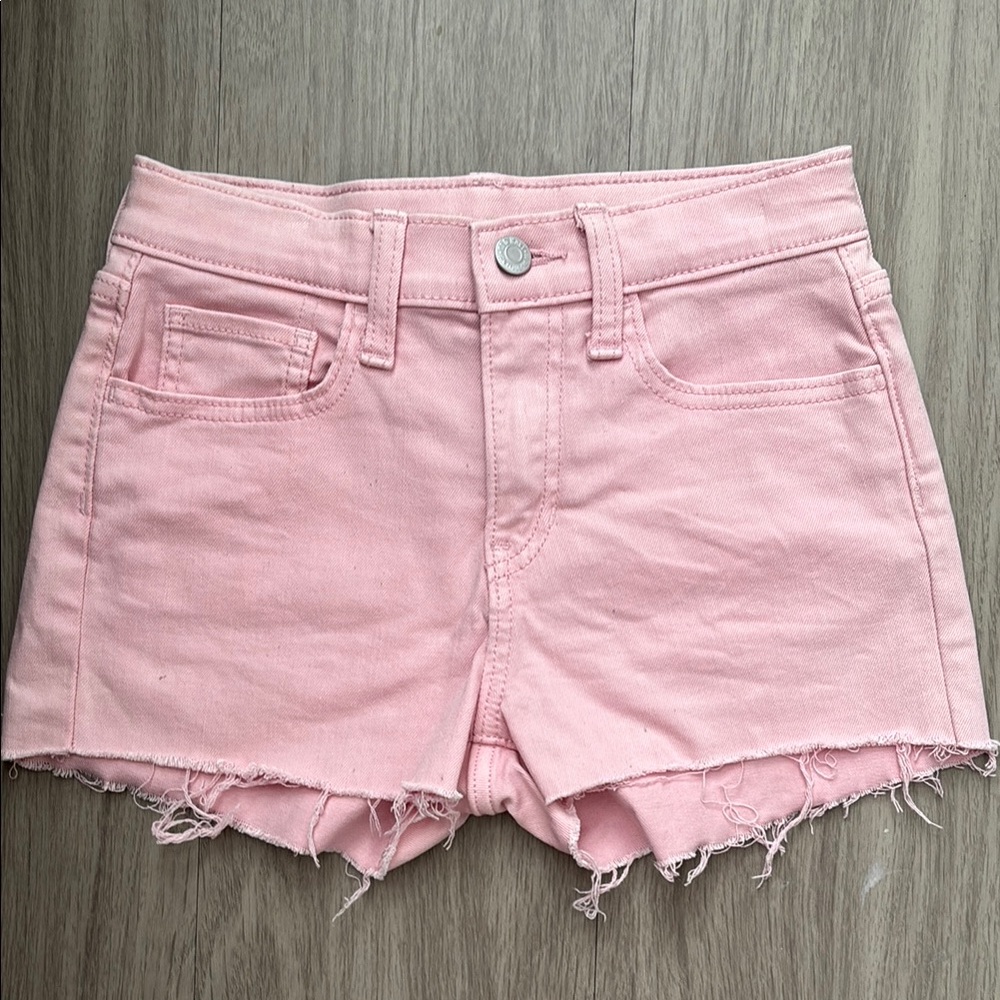 Pink Denim Shorts